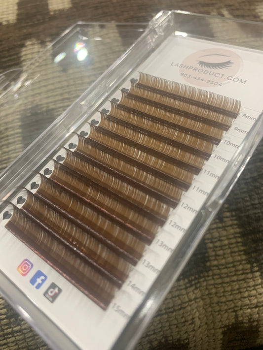 Medium Brown Mixed Lash Tray .05C 08mm-15mm